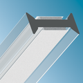 PACK OF 10 Glass Partition Joint Strip 10mmGlass INLINE Dry Join No more silicon