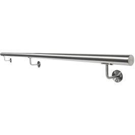 HANDRAIL KIT - 3000mm - GRADE 316 Stainless Steel Handrail - WALL MOUNTED