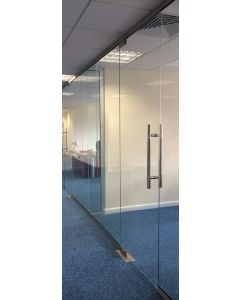 Internal Glass Partition Door 2560mm x 900mm - 10mm glass