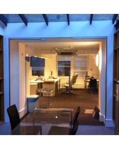 used glass partition 2 panels and 1 door