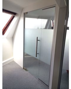 used glass partition 1365mm wide