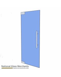 Internal Glass Partition Door 2160mm x 900mm - 10mm glass
