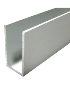Glass Partition U channel WHITE 25mm Aluminium U channel 25mm x 25mm profile