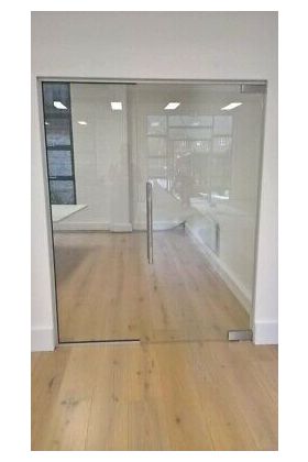 10mm USED GLASS PARTITION -2320mmx1820mm 1 Panel & 1 Door-Nationwide delivery