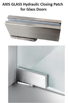 Axis Hydraulic pivot hinge for all glass doors and frameless shower doors