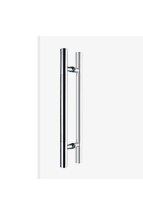 300mm D Shape Pull Handle for glass doors - 300mm centres